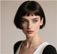 欧美美女时尚齐耳短发发型图片