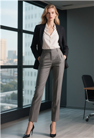 欧美商务大楼办公室美女摄影图片