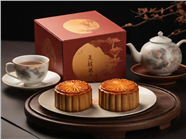 中秋月饼礼盒茶歇摄影图片