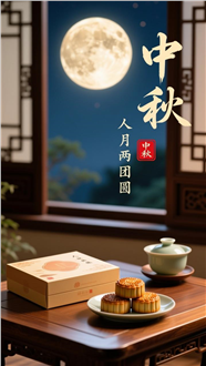 人月两团圆中秋海报图片