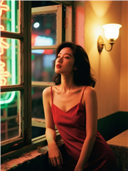 香港复古风格性感美女图片