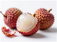 新鲜美味薄皮荔枝摄影图片