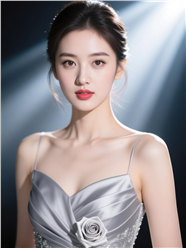 肤白貌美性感吊带抹胸裙美女图片