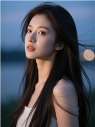 清新脱俗氛围感女孩摄影图片