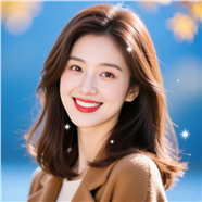 中长发披肩美女写真摄影图片