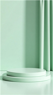 浅绿色系C4D渲染背景图片