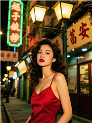 港风胶片摄影美女图片