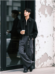 都市休闲风沉稳气质帅哥图片