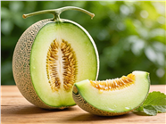 新鲜可口香瓜摄影图片