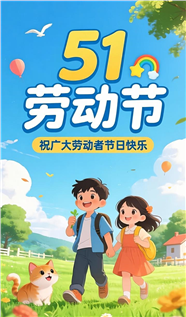 51劳动节卡通插画风格海报图片