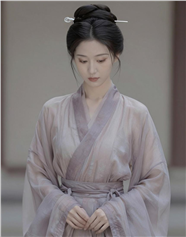 中式风格轻纱雪纺簪发美女图片