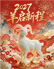 2027羊年春节海报图片