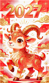 2027新年海报设计图片