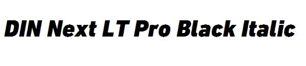 DIN Next LT Pro Black Italic
