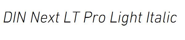 DIN Next LT Pro Light Italic