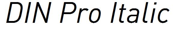 DIN Pro Italic