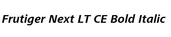 Frutiger Next LT CE Bold Italic