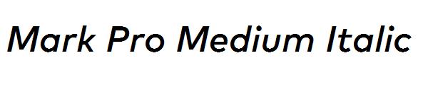 Mark Pro Medium Italic