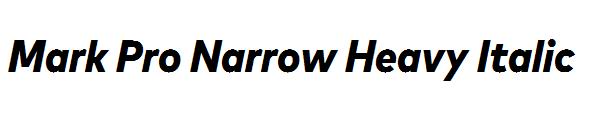Mark Pro Narrow Heavy Italic