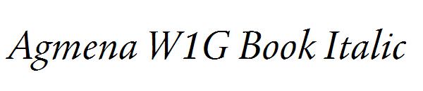 Agmena W1G Book Italic