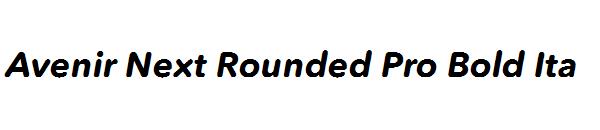 Avenir Next Rounded Pro Bold Ita
