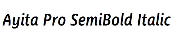 Ayita Pro SemiBold Italic