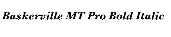 Baskerville MT Pro Bold Italic