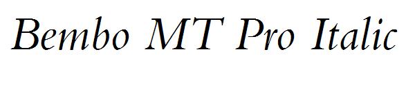 Bembo MT Pro Italic