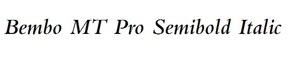 Bembo MT Pro Semibold Italic