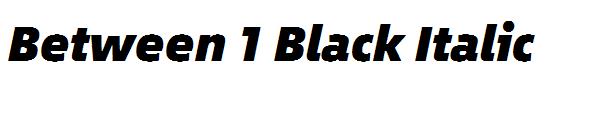 Between 1 Black Italic