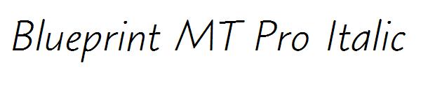 Blueprint MT Pro Italic