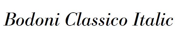 Bodoni Classico Italic