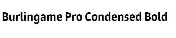 Burlingame Pro Condensed Bold