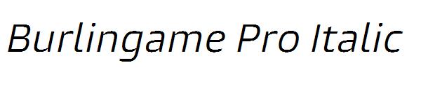 Burlingame Pro Italic