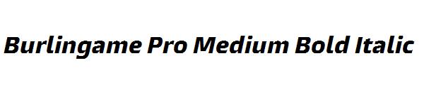 Burlingame Pro Medium Bold Italic