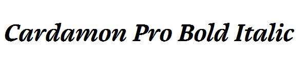 Cardamon Pro Bold Italic