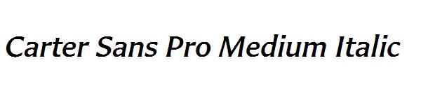Carter Sans Pro Medium Italic