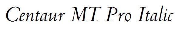 Centaur MT Pro Italic