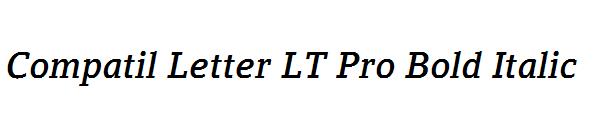 Compatil Letter LT Pro Bold Italic