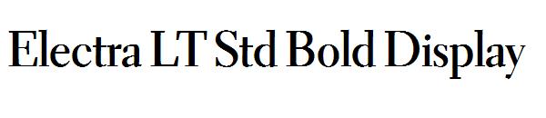 Electra LT Std Bold Display