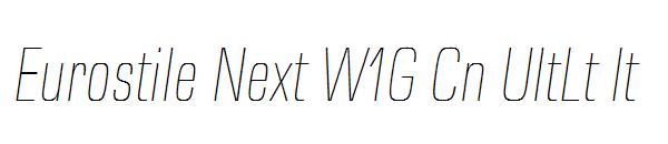 Eurostile Next W1G Cn UltLt It