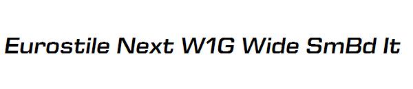Eurostile Next W1G Wide SmBd It