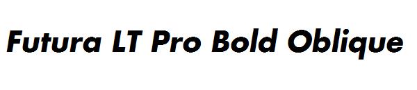 Futura LT Pro Bold Oblique