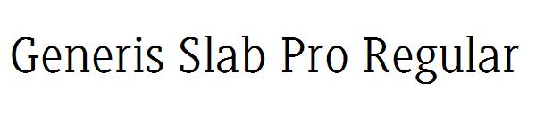 Generis Slab Pro Regular