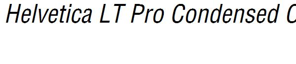 Helvetica LT Pro Condensed Oblique