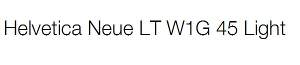Helvetica Neue LT W1G 45 Light