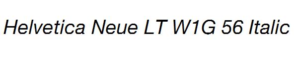Helvetica Neue LT W1G 56 Italic