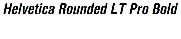 Helvetica Rounded LT Pro Bold Condensed Oblique