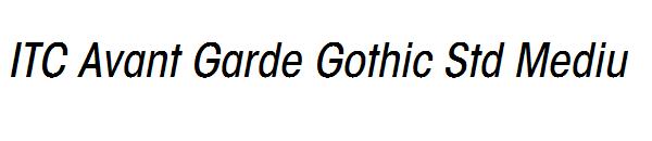 ITC Avant Garde Gothic Std Mediu