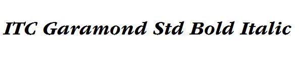 ITC Garamond Std Bold Italic